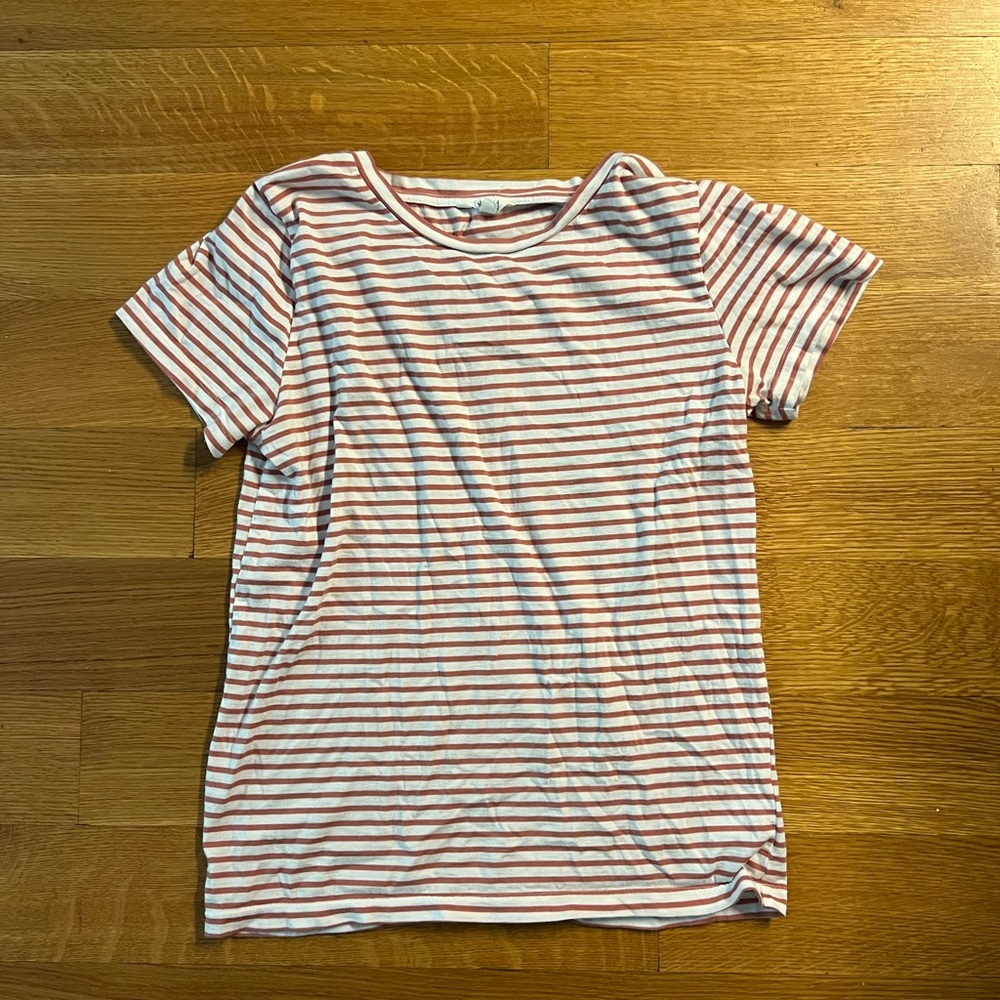 Splendid Red and White Striped Tee